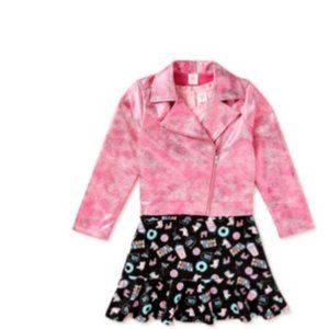 Dress & jacket girls new sizes S 6-6X, L 10-12 or XL 14-16 polyester 5% spandex